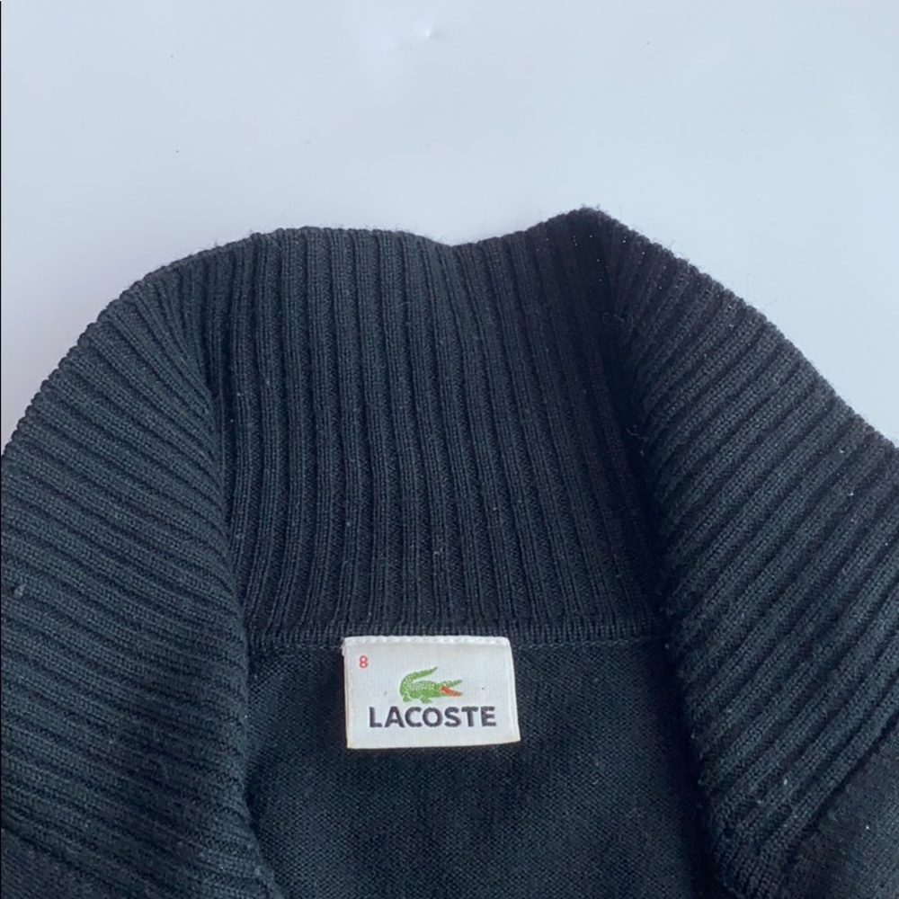 Lacoste Men's Black Full-Zip Sweater - Picture 4 of 4